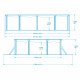 Bestway Basseng - Steel Wall Pool Model 56586 - 500x360x120cm