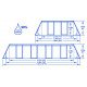 Bestway Basseng - Power Steel Rectangular Frame Pool Model 56670 - 488x244x122cm