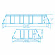 Bestway Basseng - Power Steel Rectangular Frame Pool Model 56465 - 549x274x122cm